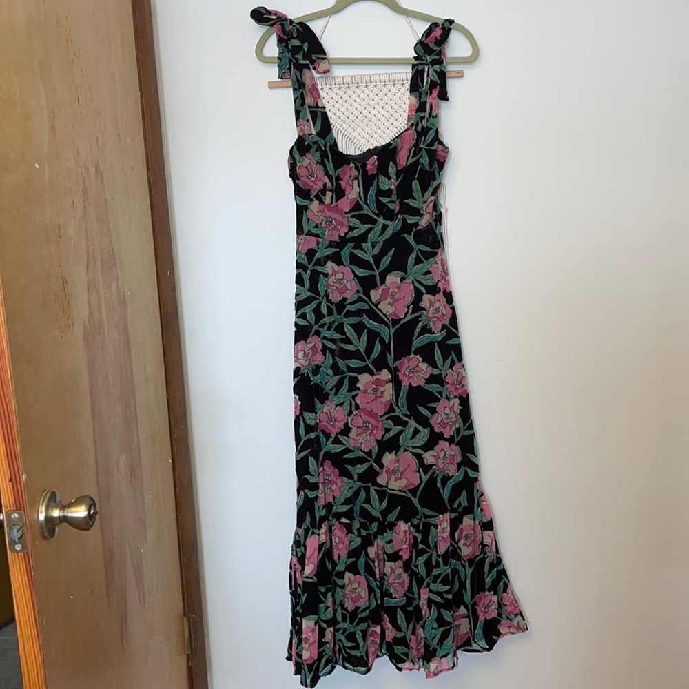 maxi velvet dress